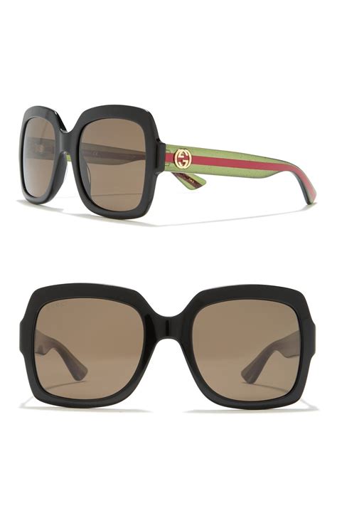 gucci oversized gradient square sunglasses 54mm|Gucci bedazzled sunglasses.